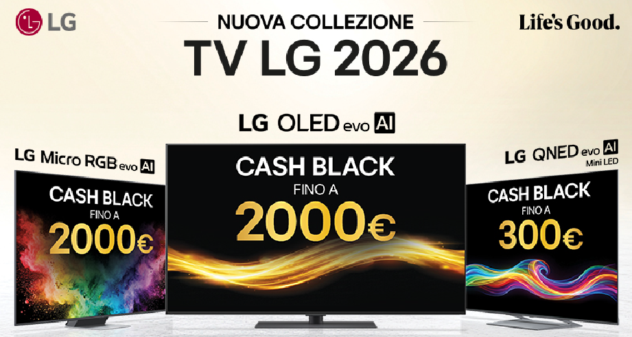 Cashback Collezione LG 2026