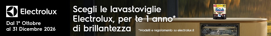 Scegli le lavastoviglie Electrolux, per te un anno di brillantezza