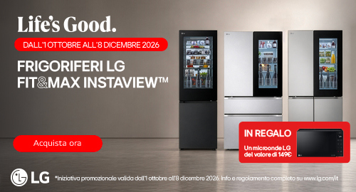 CON I FRIGORIFERI LG IN REGALO IL MICROONDE