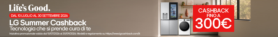 LG Summer Cashback, Tecnologia che si prende cura di te: ricevi un cashback fino a €300