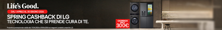 Spring cachback di lg: tecnologia che si prende cura di te. Acquista un prodotto in promozione e ricevi un cashback fino a €300