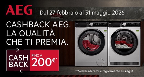 La qualità che ti premia: acquistando una delle lavatrici, asciugatrici o lavasciuga in promozione ricevi fino a €200 di rimborso
