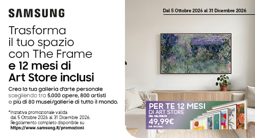 Trasforma il tuo spazio con The Frame e 12 mesi di Art Store inclusi