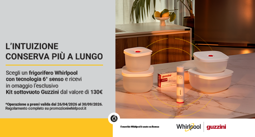 Whirlpool freddo regala il sottovuoto