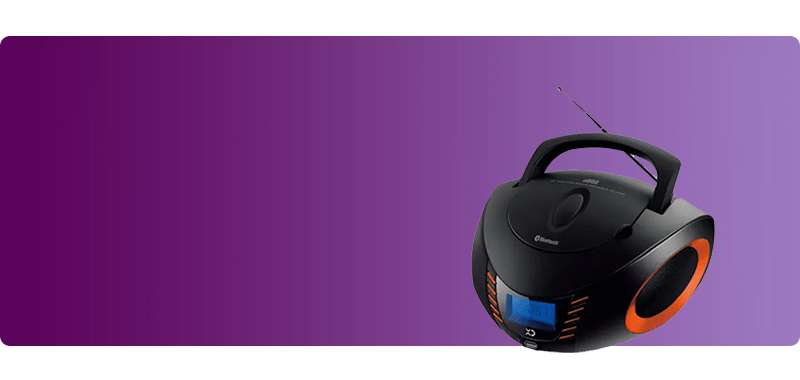 Radiolettori CD portatili e radio da tavolo