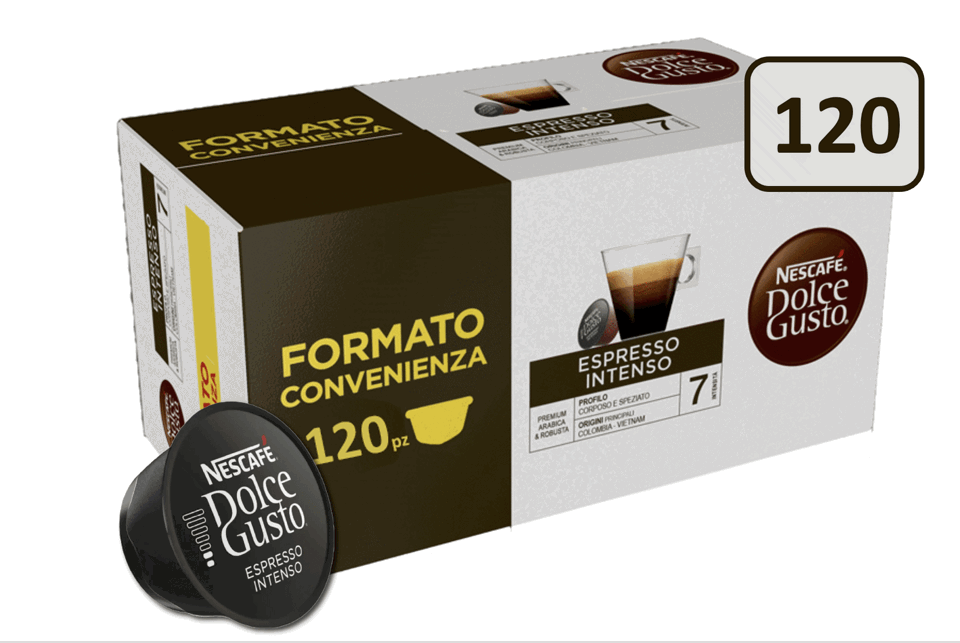 120 Capsule Nescafé Dolce Gusto Caffè Espresso Intenso
