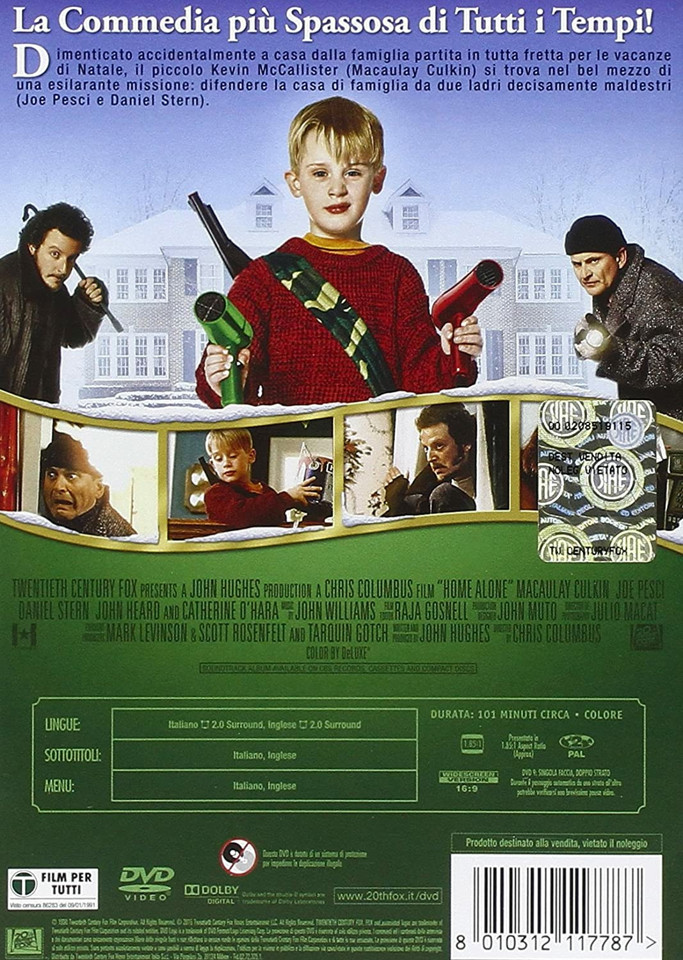 20th Century Fox Home Alone DVD Inglese, ITA