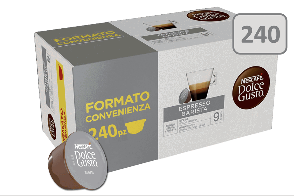 240 Capsule Nescafé Dolce Gusto Caffè Espresso Barista