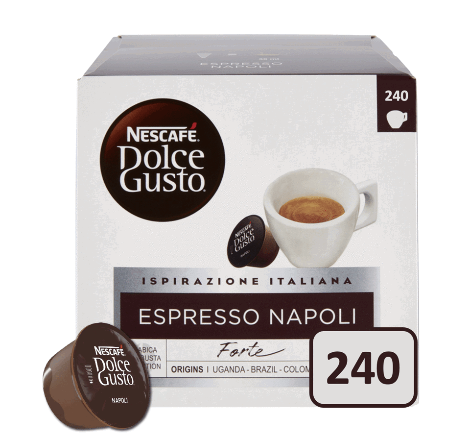240 Capsule Nescafé Dolce Gusto Caffè Espresso Napoli