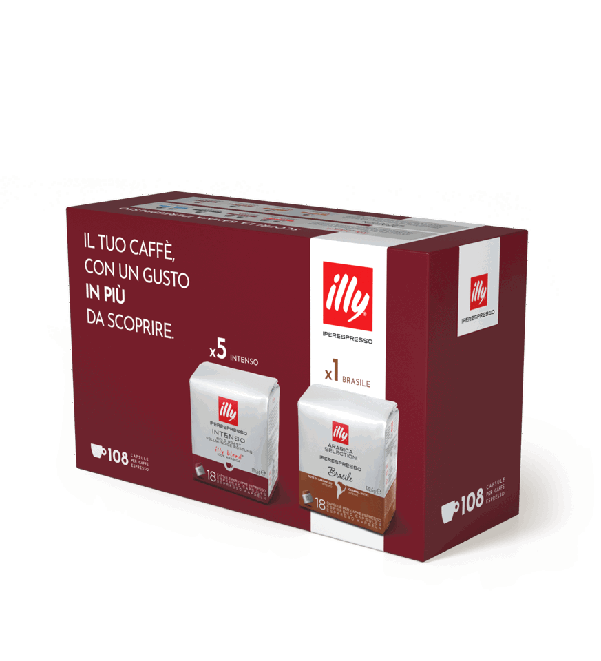 Capsule Iperespresso Intenso e Brasile (5+1)