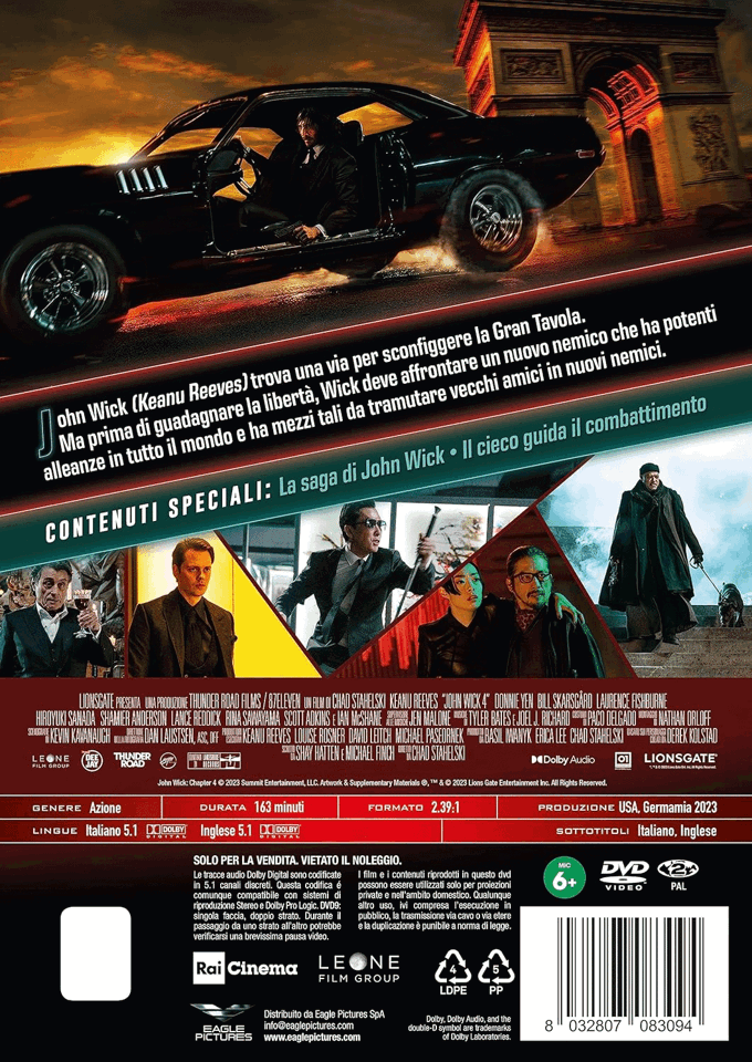 Dvd john wick 4