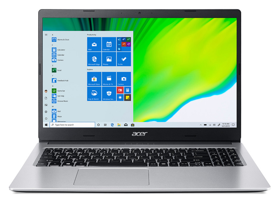 Acer Aspire 3 A315-23 Computer portatile 39,6 cm (15.6") 1920 x 1080 Pixel AMD Ryzen 3 8 GB DDR4-SDRAM 512 GB SSD Wi-Fi 5 (802.11ac) Windows 10 Home Argento