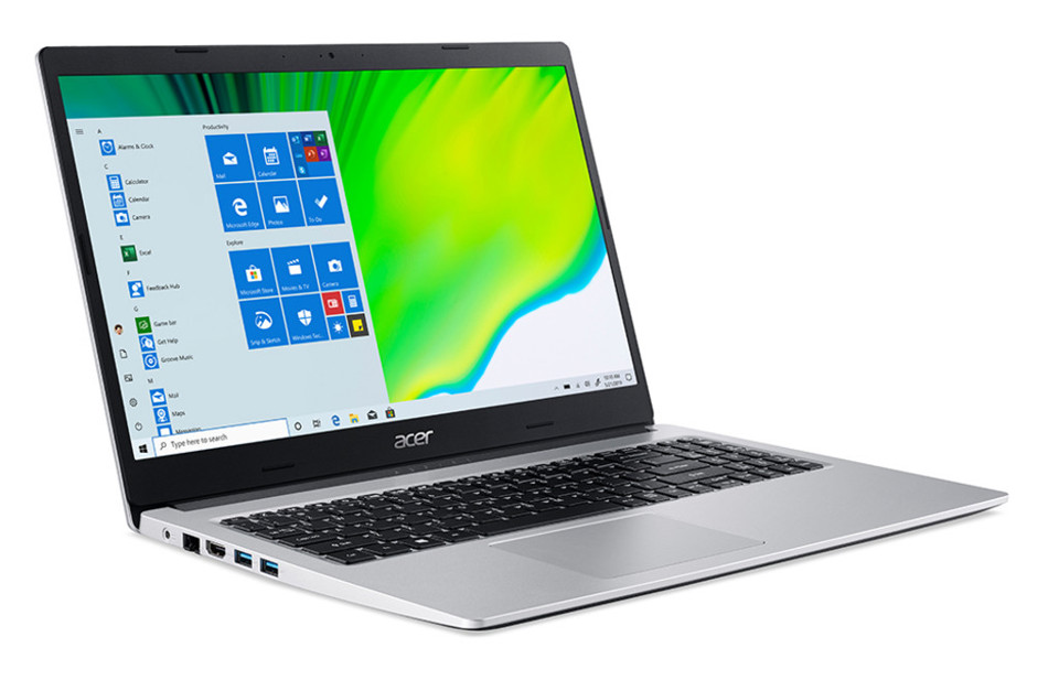 Acer Aspire 3 A315-23 Computer portatile 39,6 cm (15.6") 1920 x 1080 Pixel AMD Ryzen 3 8 GB DDR4-SDRAM 512 GB SSD Wi-Fi 5 (802.11ac) Windows 10 Home Argento