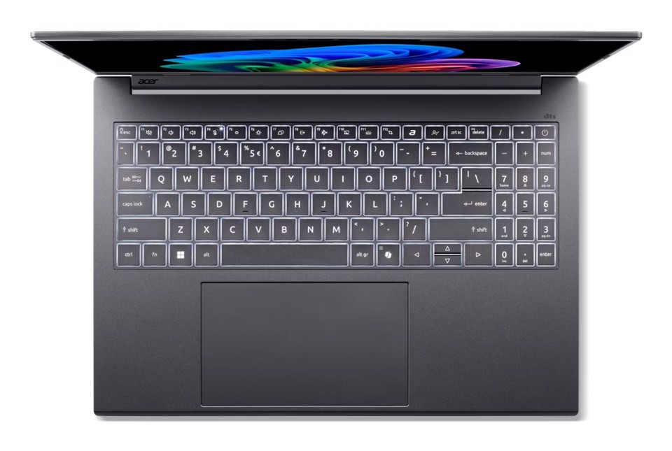 Acer Aspire 16 AI A16-52M-794G Copilot+ PC Intel Core Ultra 7 256V Computer portatile 40,6 cm (16") WUXGA 16 GB LPDDR5x-SDRAM 512 GB SSD Wi-Fi 7 (802.11be) Windows 11 Home Grigio QWERTY Italiano