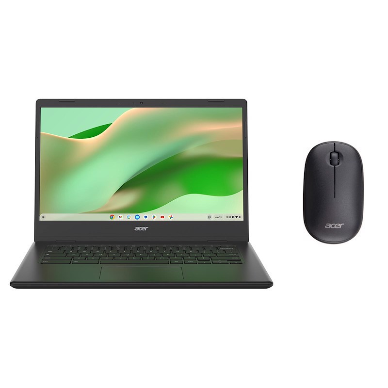 Acer Chromebook CBOA314-1HC5GY + Mouse Intel® Celeron® N N4500 35,6 cm (14") Full HD 4 GB DDR4-SDRAM 64 GB eMMC Wi-Fi 5 (802.11ac) ChromeOS Nero QWERTY Italiano