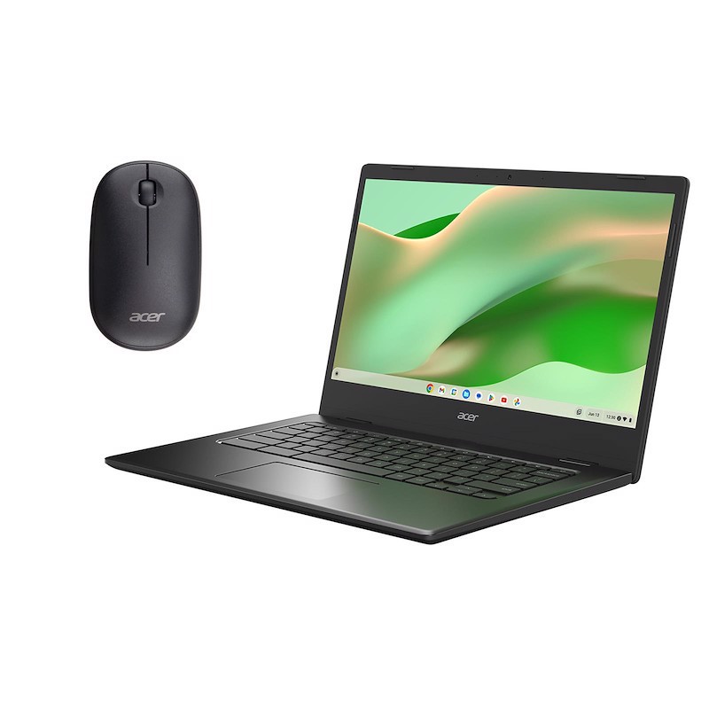 Acer Chromebook CBOA314-1HC5GY + Mouse Intel® Celeron® N N4500 35,6 cm (14") Full HD 4 GB DDR4-SDRAM 64 GB eMMC Wi-Fi 5 (802.11ac) ChromeOS Nero QWERTY Italiano
