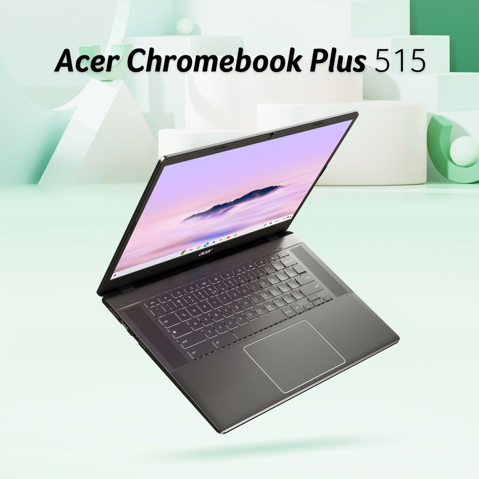 Acer Chromebook Plus 515 CB515-2H-34ZU Laptop con IA Google, 15.6" Full HD, Intel Core i3-1215U, 8GB DDR5-SDRAM, 256GB SSD, Wi-Fi 6E (802.11ax), ChromeOS, Grigio, con funzioni di intelligenza artificiale