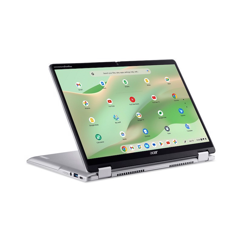 Acer Chromebook Spin 314 CP314-2HN-C41C Intel® N N100 35,6 cm (14") Touch screen WUXGA 8 GB LPDDR5-SDRAM 128 GB eMMC Wi-Fi 6E (802.11ax) ChromeOS Argento QWERTY Italiano