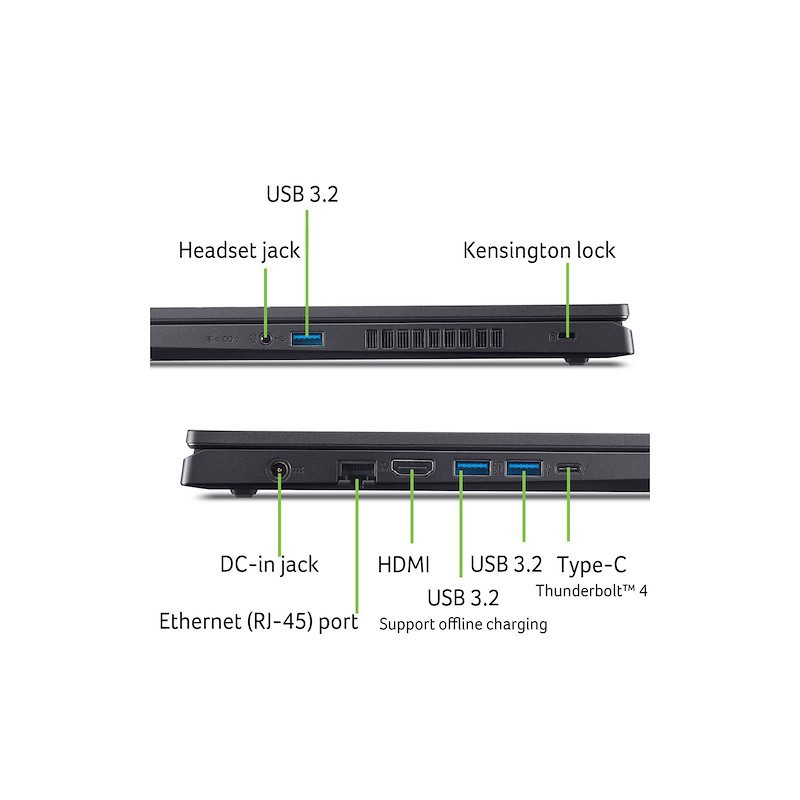 Acer Nitro V 15 ANV15-52-97GL Intel® Core™ i9 i9-13900H Computer portatile 39,6 cm (15.6") Full HD 32 GB DDR4-SDRAM 1 TB SSD NVIDIA GeForce RTX 5060 Wi-Fi 6 (802.11ax) Windows 11 Home Italiano Nero