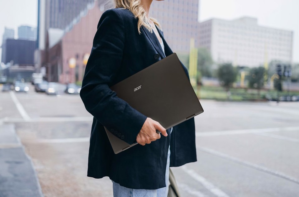 Acer PD163Qbmiuux Monitor PC 39,6 cm (15.6") 1920 x 1080 Pixel Double Full HD LED Grigio