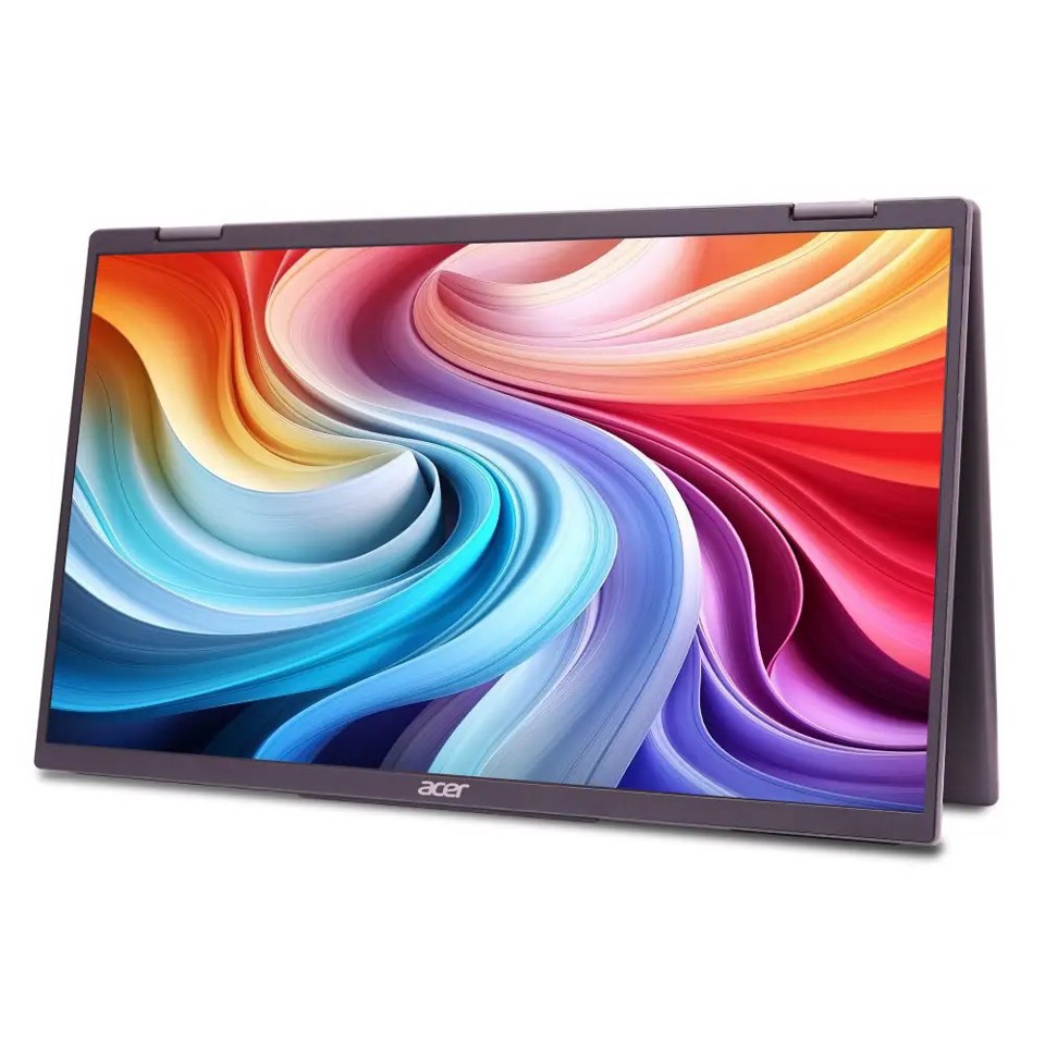 Acer PD163Qbmiuux Monitor PC 39,6 cm (15.6") 1920 x 1080 Pixel Double Full HD LED Grigio