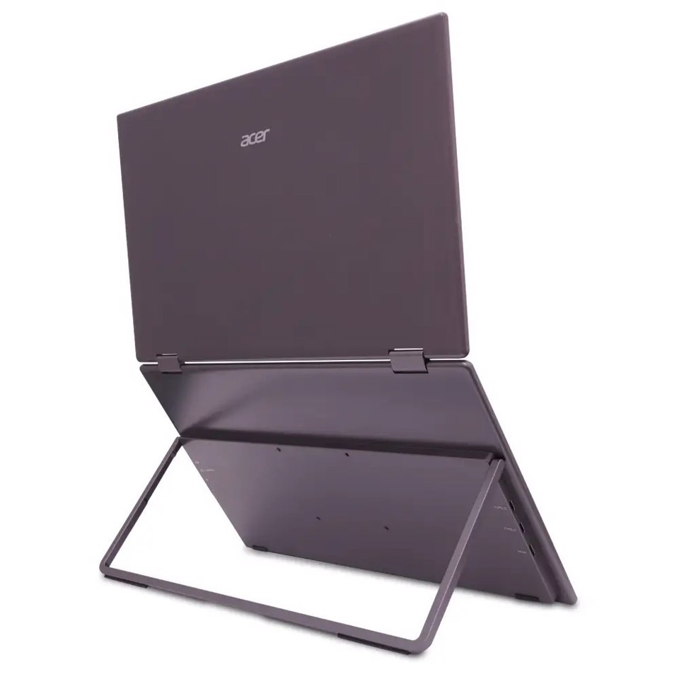 Acer PD163Qbmiuux Monitor PC 39,6 cm (15.6") 1920 x 1080 Pixel Double Full HD LED Grigio