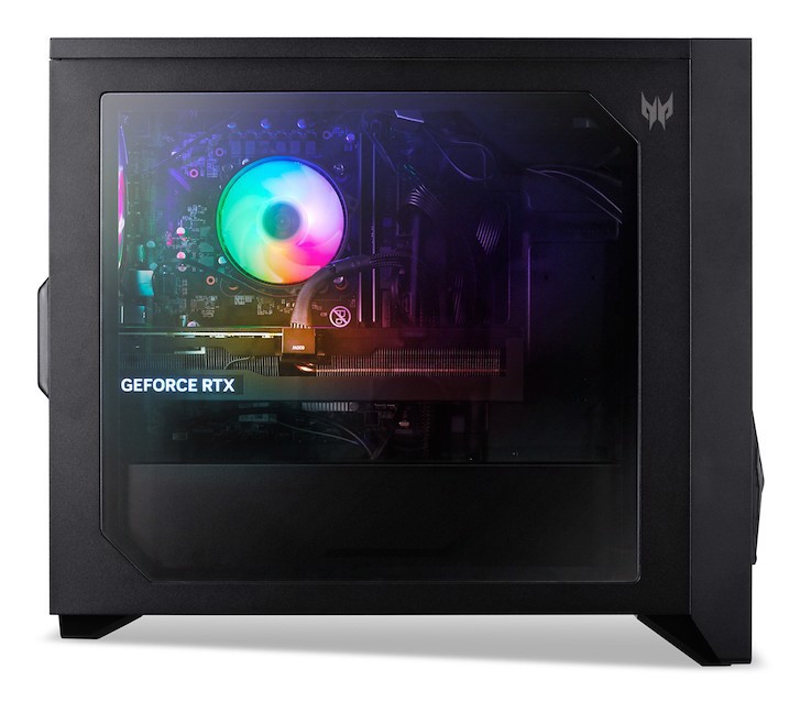 Acer Predator PO3-665_H810 Intel Core Ultra 7 265F 16 GB DDR5-SDRAM 1 TB SSD NVIDIA GeForce RTX 5060 Windows 11 Home Desktop Gaming Nero