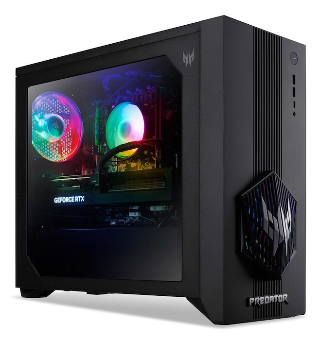 Acer Predator PO3-665_H810 Intel Core Ultra 7 265F 32 GB DDR5-SDRAM 2 TB SSD NVIDIA GeForce RTX 5070 Windows 11 Home Desktop Gaming Nero
