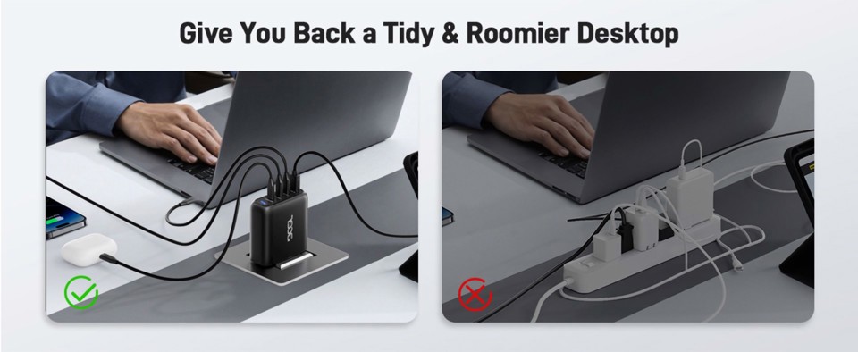 Acer ZL.ADTCC.00L Caricabatterie per dispositivi mobili Universale Nero AC Ricarica rapida Interno