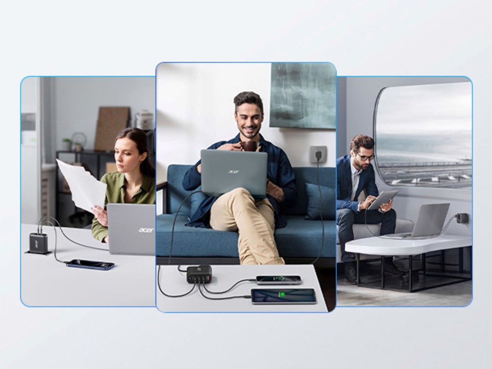 Acer ZL.ADTCC.00L Caricabatterie per dispositivi mobili Universale Nero AC Ricarica rapida Interno