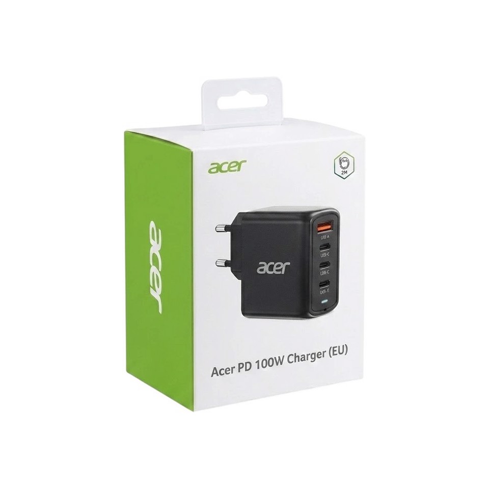 Acer ZL.ADTCC.00L Caricabatterie per dispositivi mobili Universale Nero AC Ricarica rapida Interno