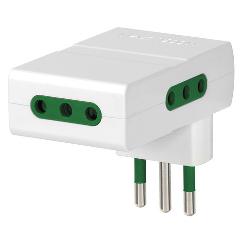Adattatore mult S11 + 3P11 bianco
