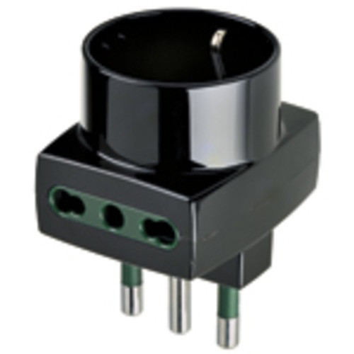 Adattatore mult S17+2P17/11+P30 nero