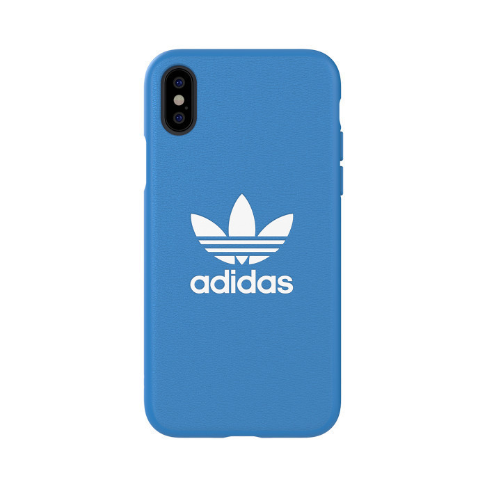 Adidas Trefoil custodia per cellulare 14,7 cm (5.8") Cover Blu, Bianco