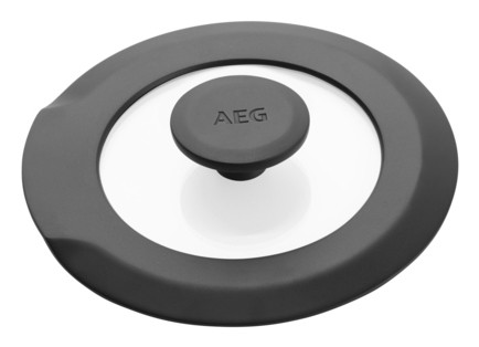 AEG A9HOLID1 coperchio per pentola Rotondo Nero, Trasparente