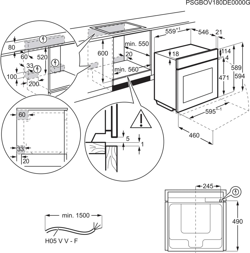 AEG Forno Incasso Steam Pro (100% Vapore, 50% Vapore, 25 %Vapore + Sous Vide) + Wi Fi + Camera Classe A++ 60 Cm TP9SB881DT
