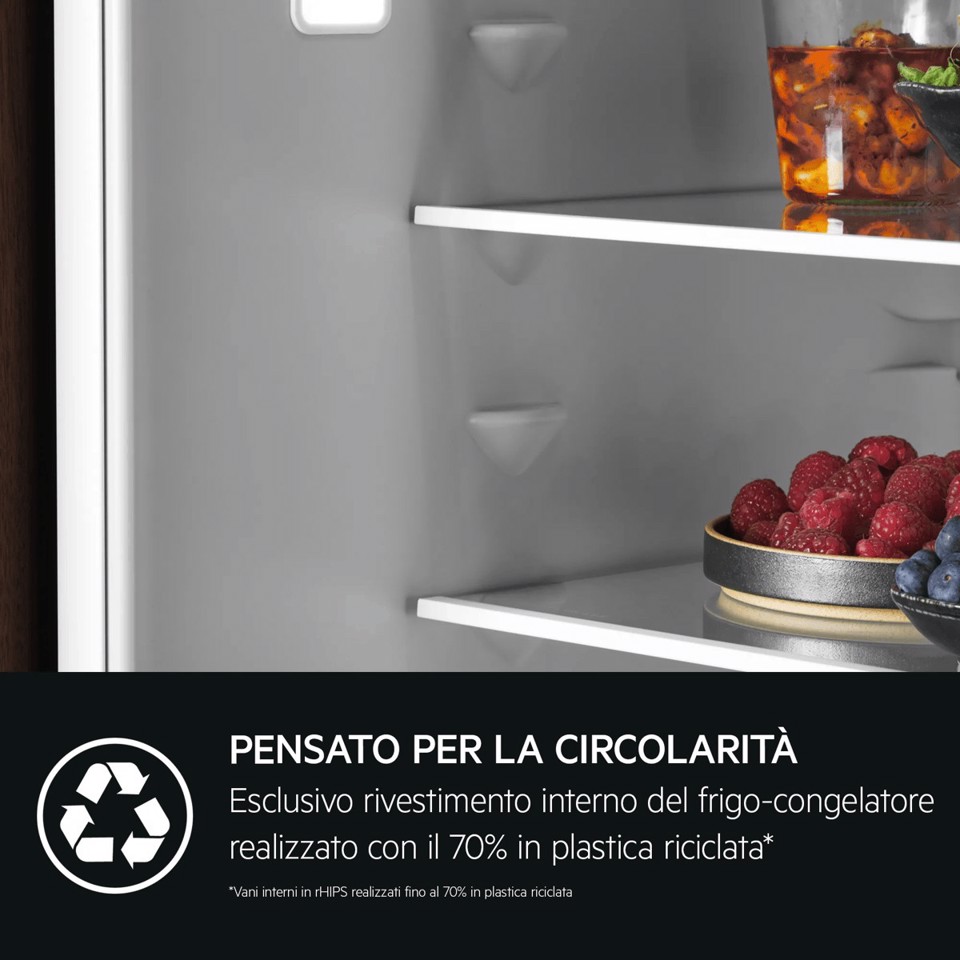AEG Frigorifero Combinato Multiflow (Metal) Classe D TC7MS181DS
