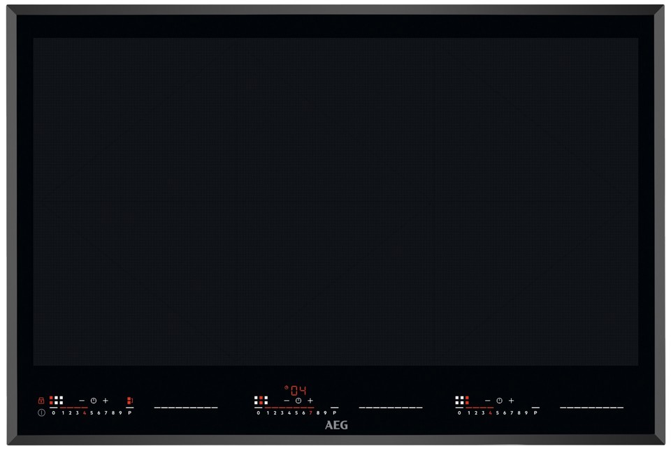 AEG IKE86683FB Nero Da incasso 80 cm Piano cottura a induzione 6 Fornello(i)