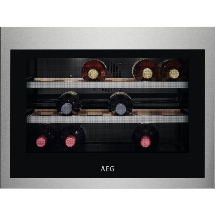 AEG KWE884520M Cantinetta termoelettrica Da incasso Acciaio inossidabile 18 bottiglia/bottiglie