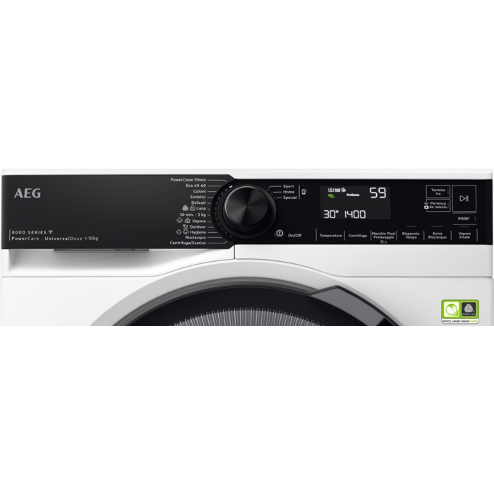 AEG LR8H14AAY lavatrice Caricamento frontale 10 kg 1400 Giri/min Bianco
