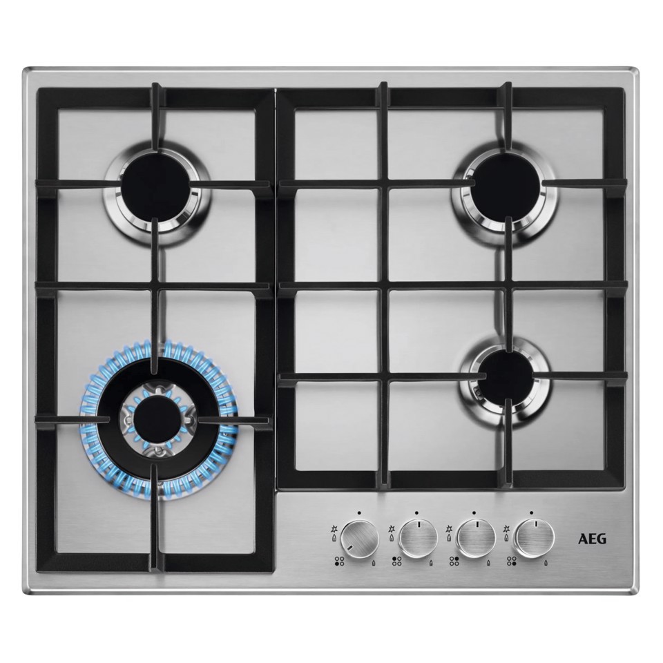 AEG Piano Gas Comandi Frontali 60 Cm HGB64400SM