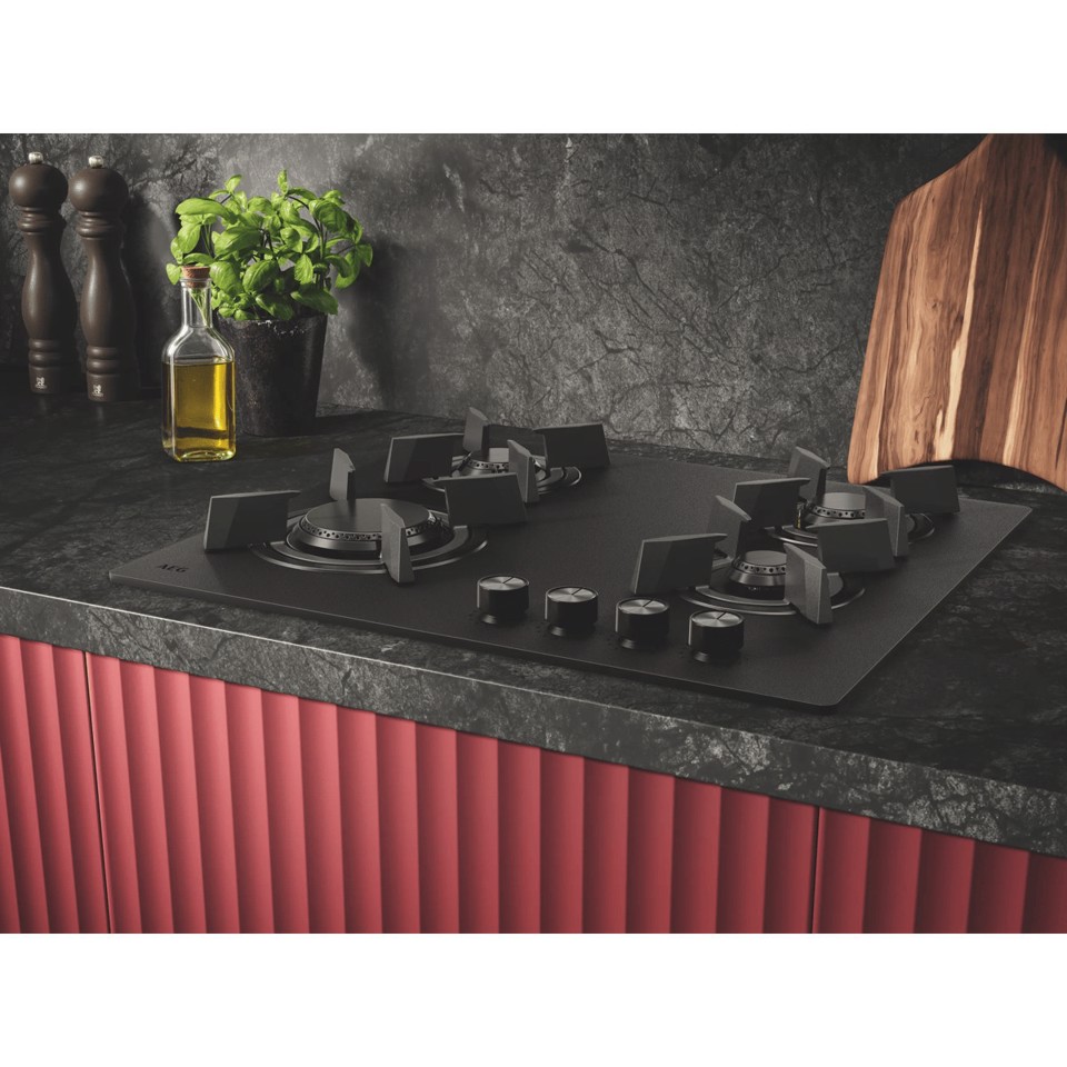 AEG Piano Gas Comandi Frontali 60 Cm HKB64423NL