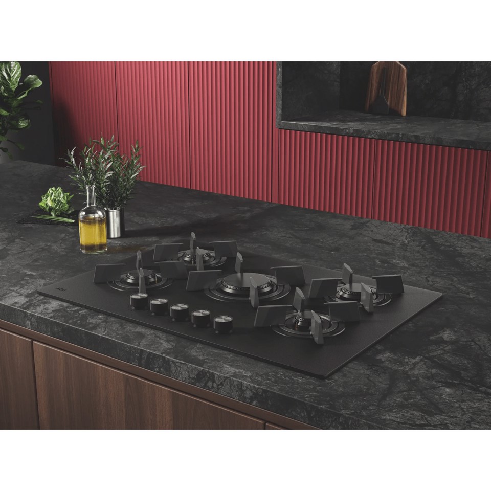 AEG Piano Gas Comandi Frontali 75 Cm HKB75423NL
