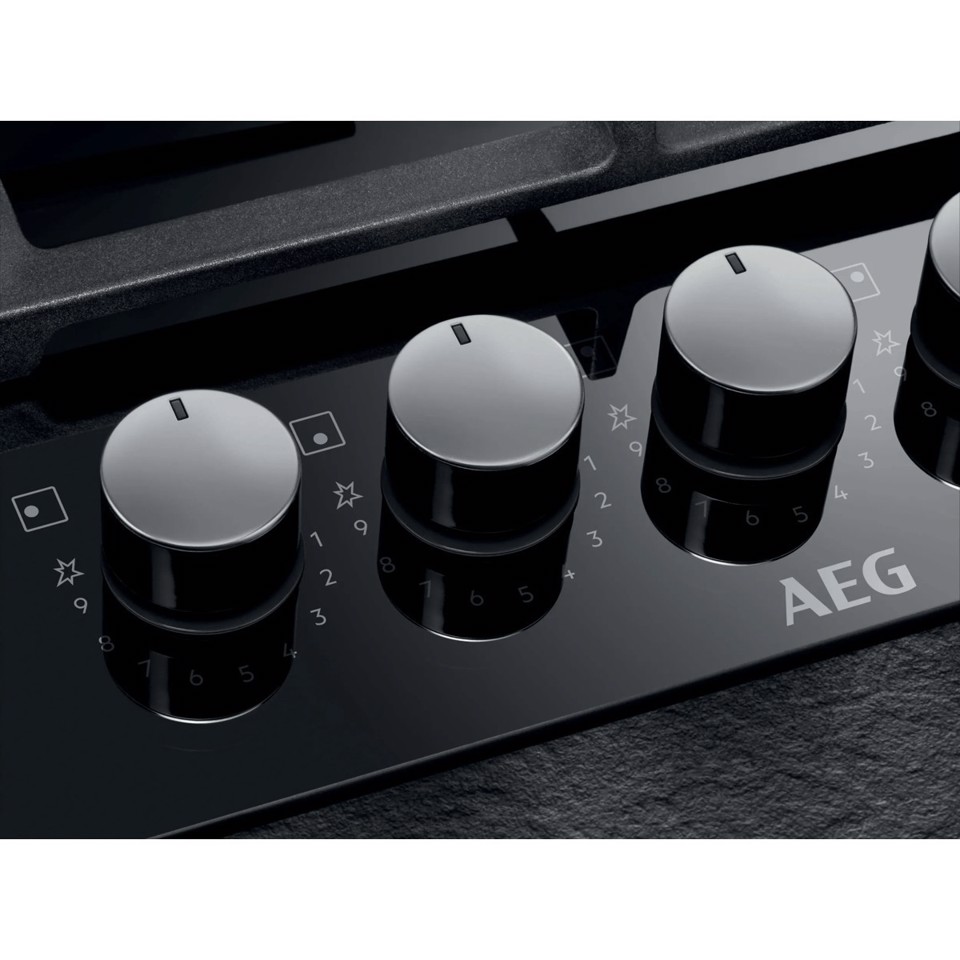 AEG Piano Gas Comandi Frontali 75 Cm HKB75820NB