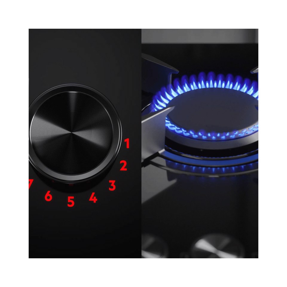 AEG Piano Gas+Induz. Comandi Frontali 90 Cm HDB95623NB