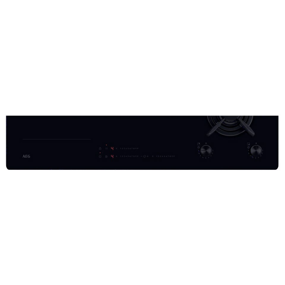 AEG Piano Gas+Induz. Comandi Frontali 90 Cm HDB95623NB