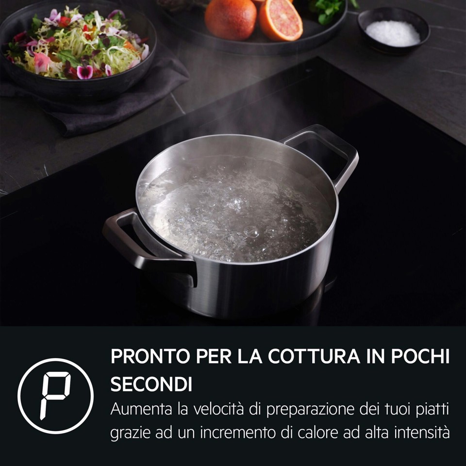 AEG PIANO INDUZIONE BOIL&FRY SAPHIRMATT 60 CM TI64IB3BIZ