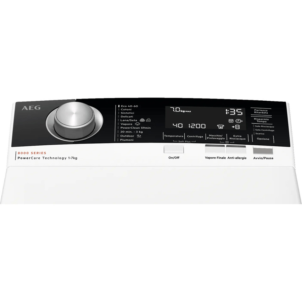 AEG Serie 8000 Lavatrice Carica Alto 7 Kg Classe A 1300 Giri LTR8C73A MADE IN EUROPE