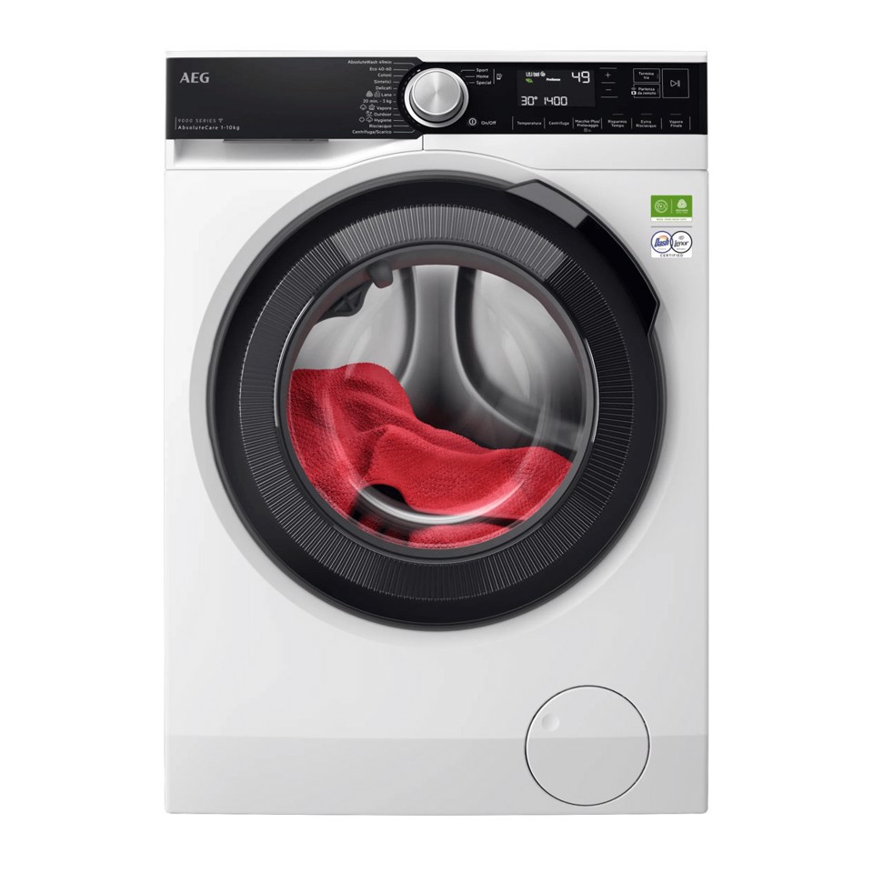 AEG Serie 9000 Lavatrice Carica Frontale 10 Kg Classe A-60% 1400 Giri MADE IN ITALY LR9FA104SY