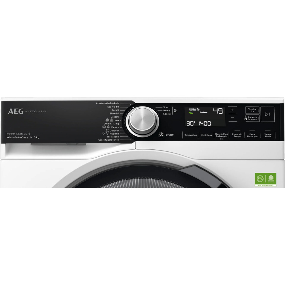 AEG Serie 9000 Lavatrice Carica Frontale 10 Kg Classe A-60% 1400 Giri MADE IN ITALY XLR9FBGA10SY